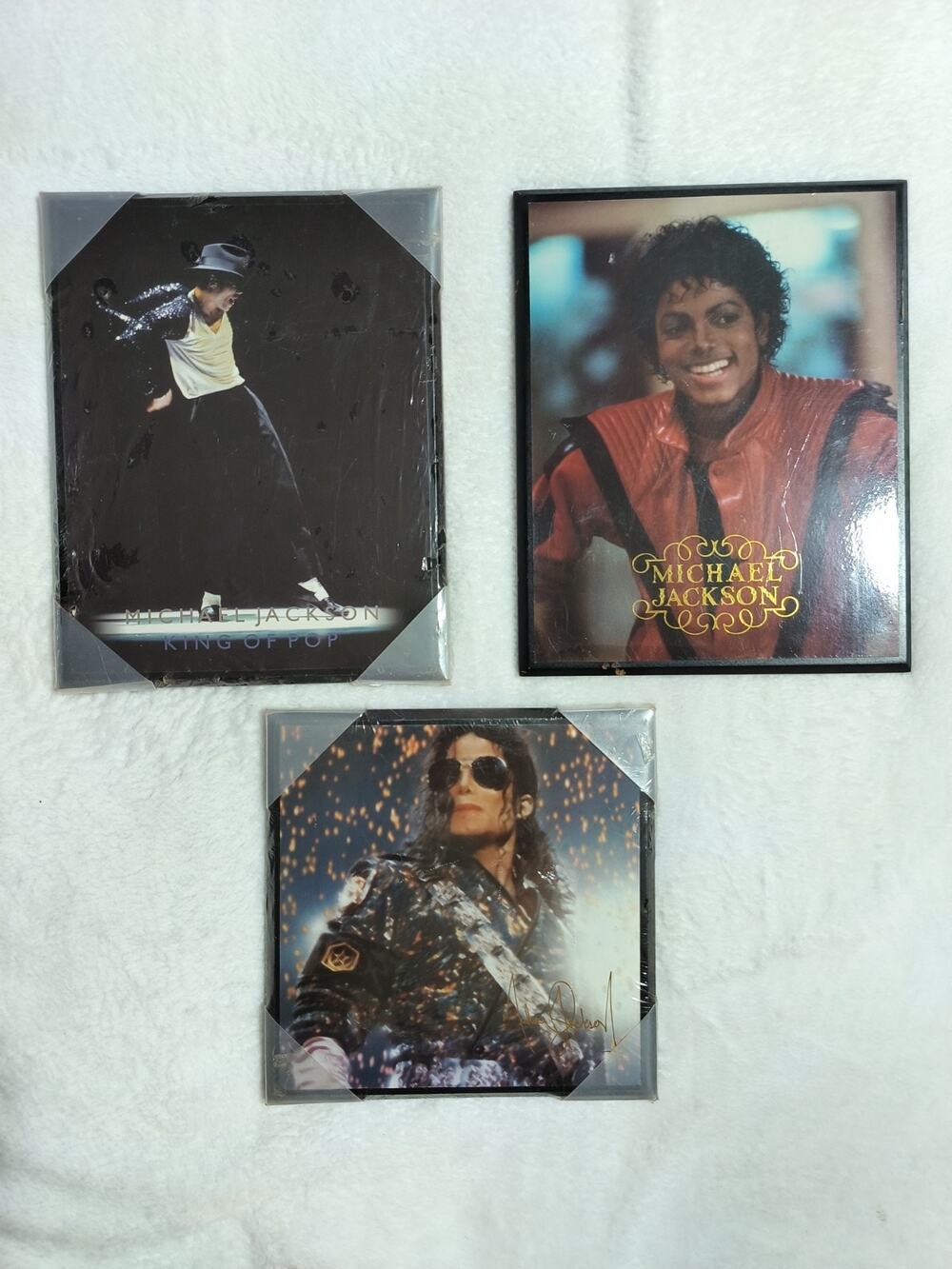 Michael Jackson Pictures Lot of 3 - King of Pop & Thriller Designs